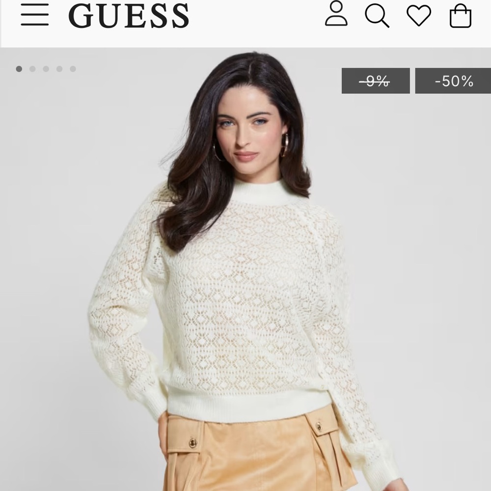Guess Women's Cream sweater